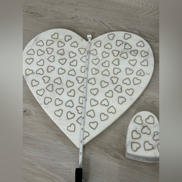 Marble Heart Cheese Board and Coasters Valentines - Picture 5 of 5